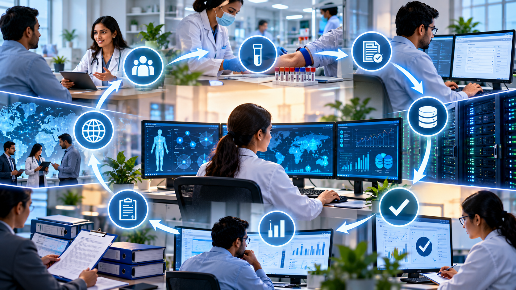 Learn about the clinical trial data management lifecycle, including data collection, database design, validation, cleaning, coding, reconciliation, quality