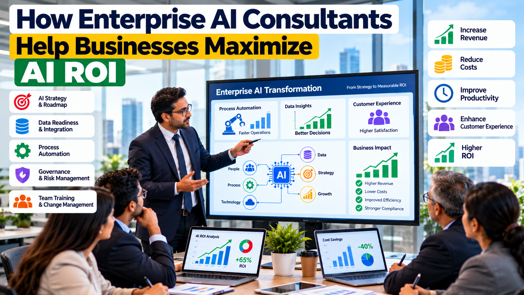 How Enterprise AI Consultants Help Businesses Maximize AI ROI