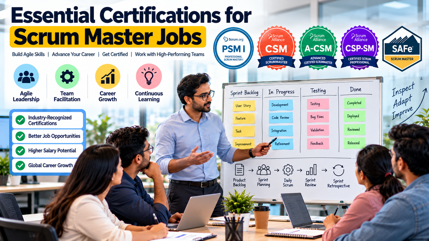 Essential Certifications Required for Scrum Master Jobs